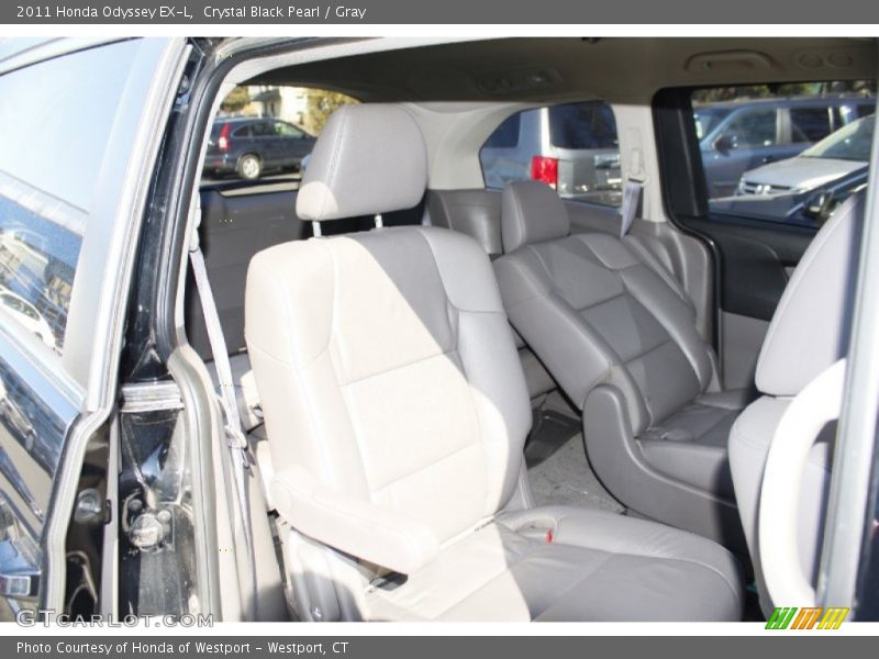 Crystal Black Pearl / Gray 2011 Honda Odyssey EX-L