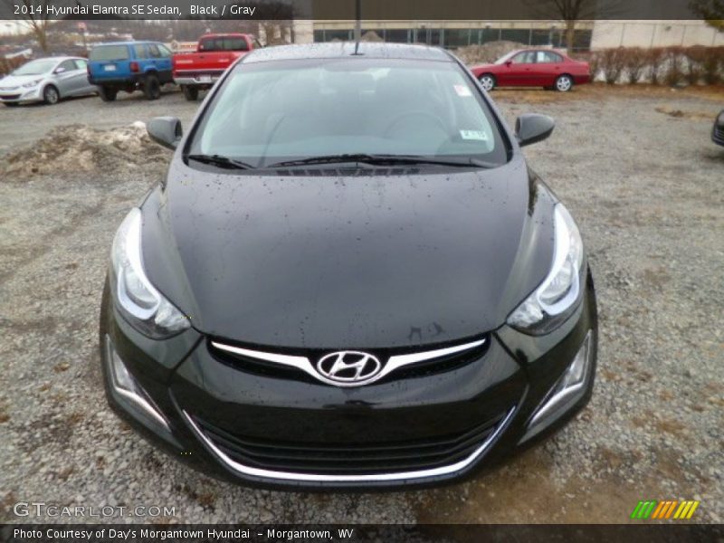Black / Gray 2014 Hyundai Elantra SE Sedan