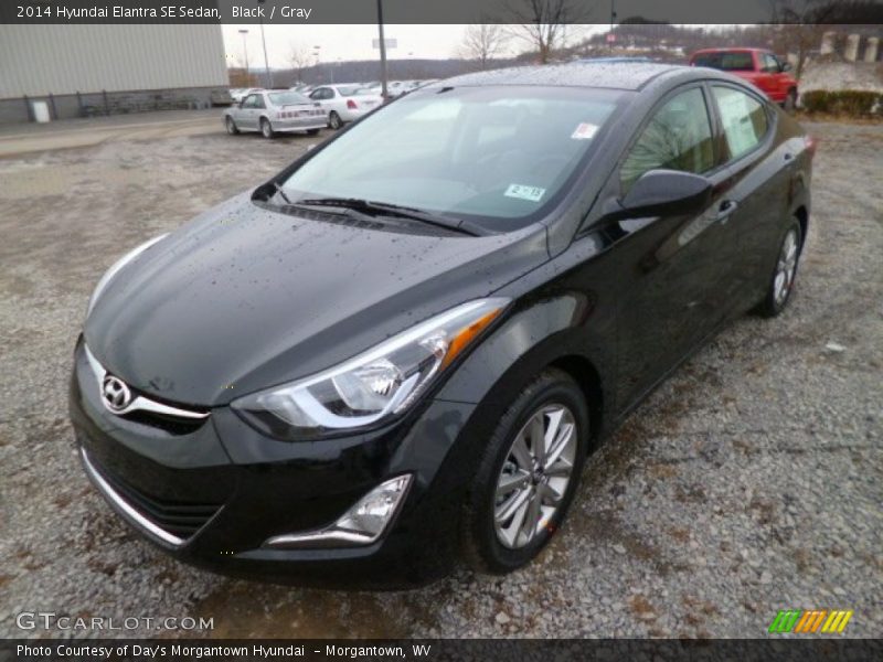 Black / Gray 2014 Hyundai Elantra SE Sedan