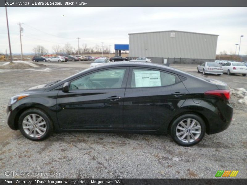 Black / Gray 2014 Hyundai Elantra SE Sedan