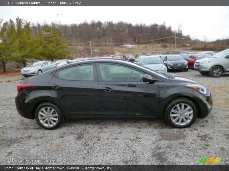 Black / Gray 2014 Hyundai Elantra SE Sedan
