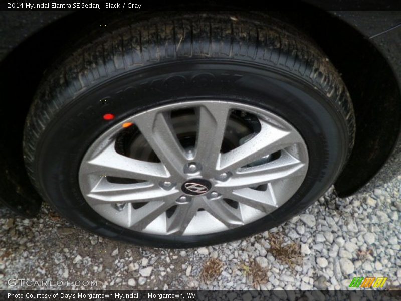 Black / Gray 2014 Hyundai Elantra SE Sedan