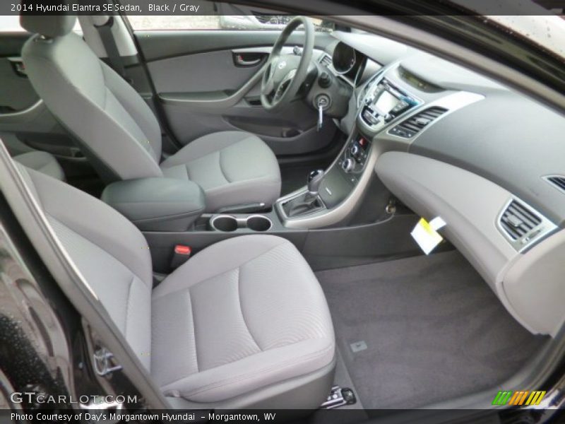 Black / Gray 2014 Hyundai Elantra SE Sedan