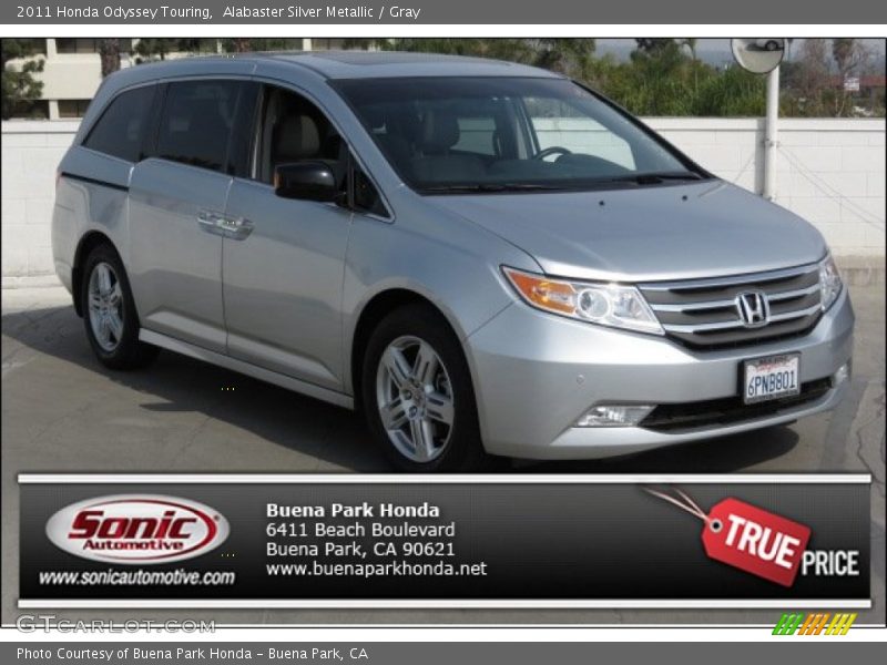 Alabaster Silver Metallic / Gray 2011 Honda Odyssey Touring