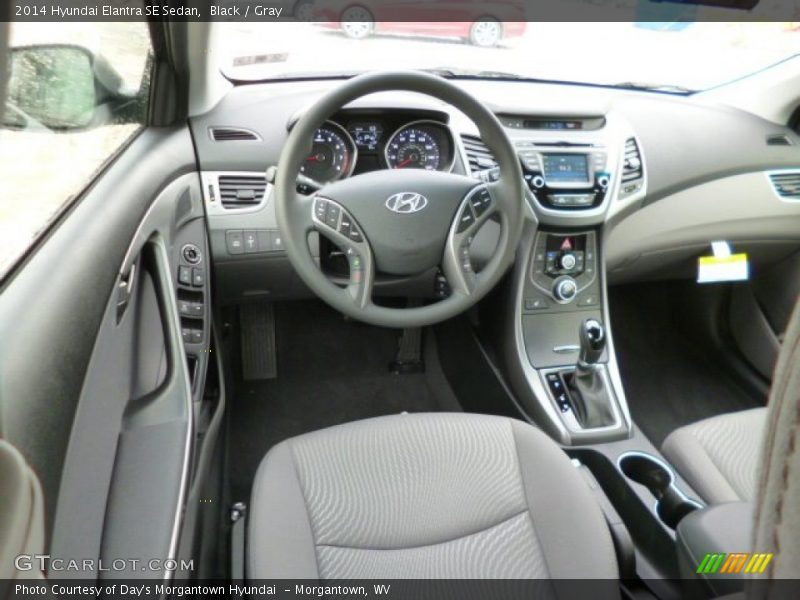 Black / Gray 2014 Hyundai Elantra SE Sedan