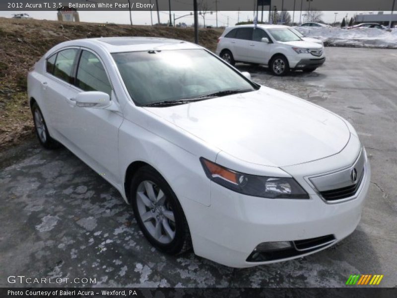 Bellanova White Pearl / Ebony 2012 Acura TL 3.5