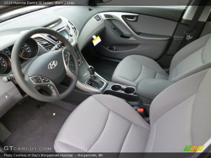 Black / Gray 2014 Hyundai Elantra SE Sedan