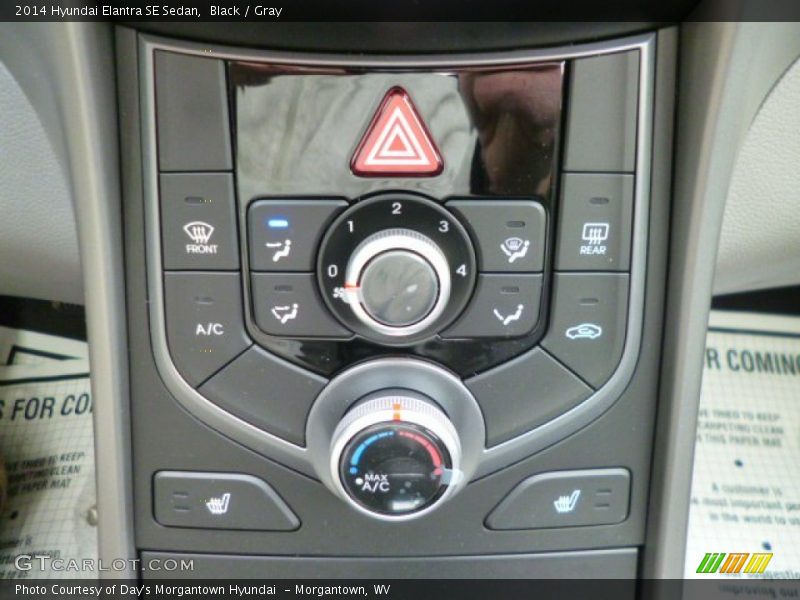 Black / Gray 2014 Hyundai Elantra SE Sedan