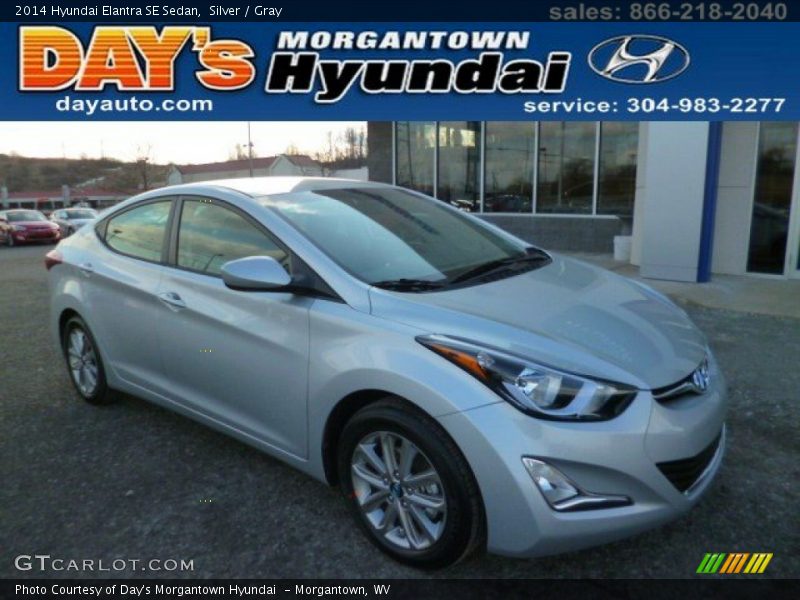 Silver / Gray 2014 Hyundai Elantra SE Sedan