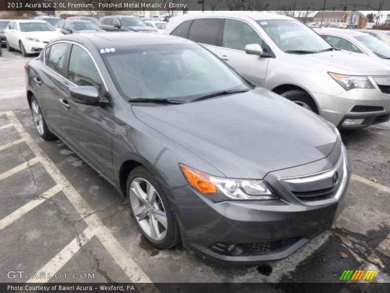 Polished Metal Metallic / Ebony 2013 Acura ILX 2.0L Premium