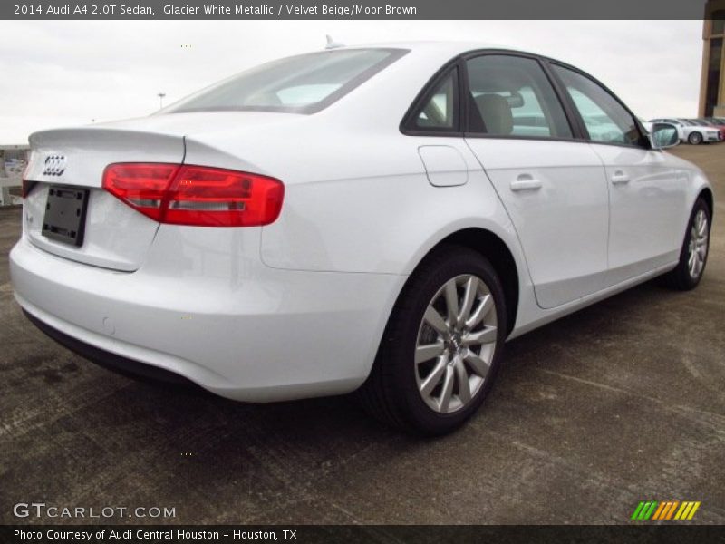 Glacier White Metallic / Velvet Beige/Moor Brown 2014 Audi A4 2.0T Sedan