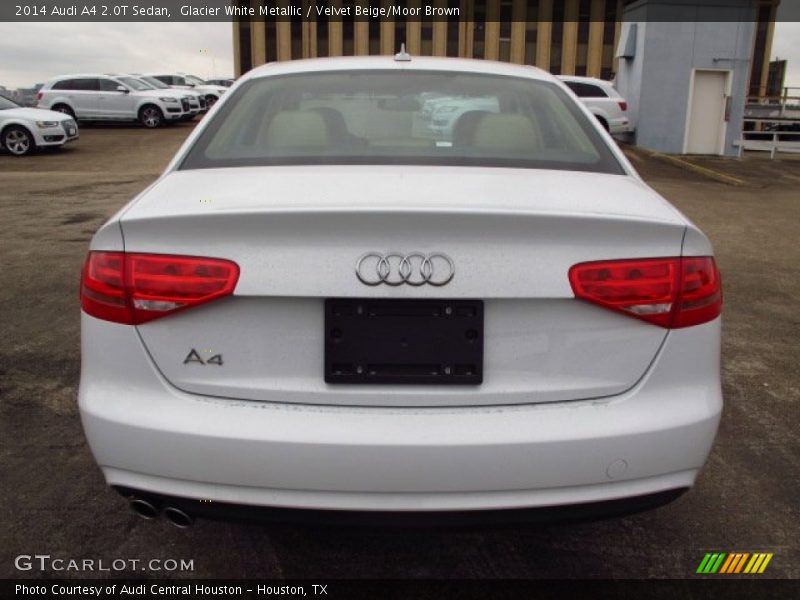 Glacier White Metallic / Velvet Beige/Moor Brown 2014 Audi A4 2.0T Sedan