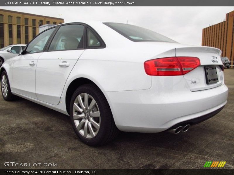 Glacier White Metallic / Velvet Beige/Moor Brown 2014 Audi A4 2.0T Sedan