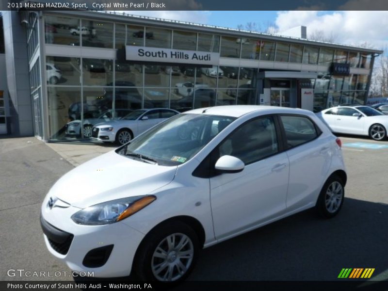 Crystal White Pearl / Black 2011 Mazda MAZDA2 Sport