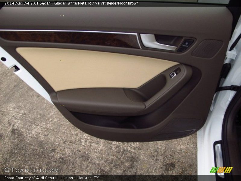 Glacier White Metallic / Velvet Beige/Moor Brown 2014 Audi A4 2.0T Sedan