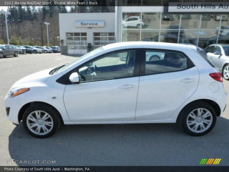 Crystal White Pearl / Black 2011 Mazda MAZDA2 Sport