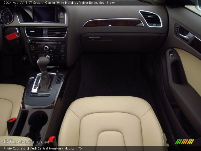 Glacier White Metallic / Velvet Beige/Moor Brown 2014 Audi A4 2.0T Sedan