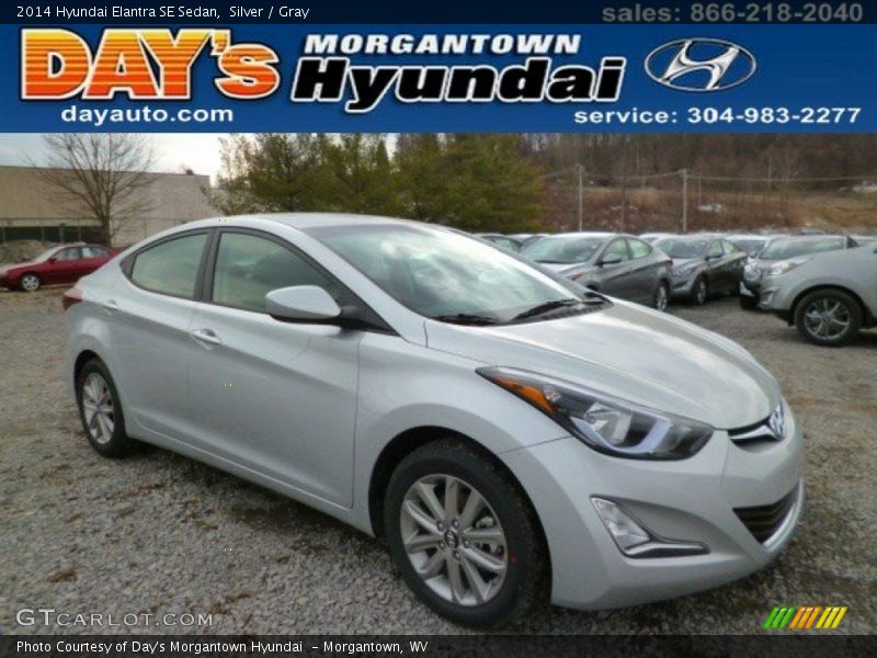Silver / Gray 2014 Hyundai Elantra SE Sedan