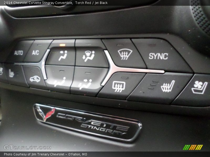 Controls of 2014 Corvette Stingray Convertible