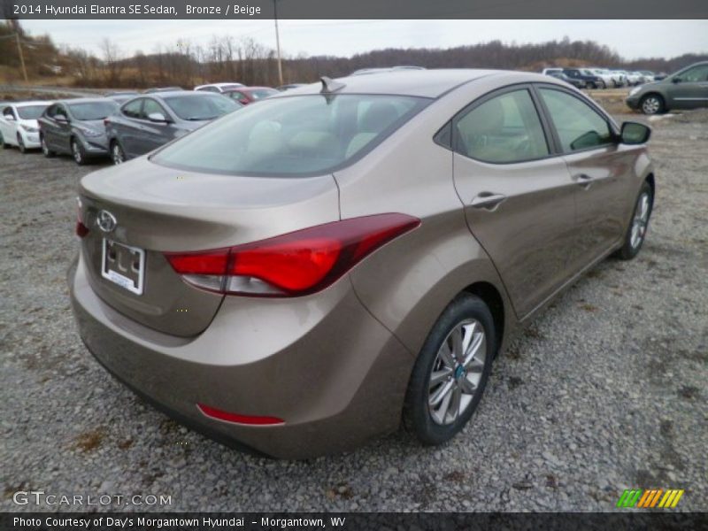 Bronze / Beige 2014 Hyundai Elantra SE Sedan