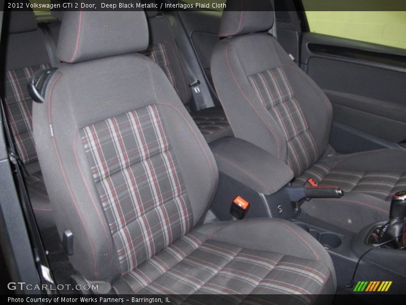 Deep Black Metallic / Interlagos Plaid Cloth 2012 Volkswagen GTI 2 Door