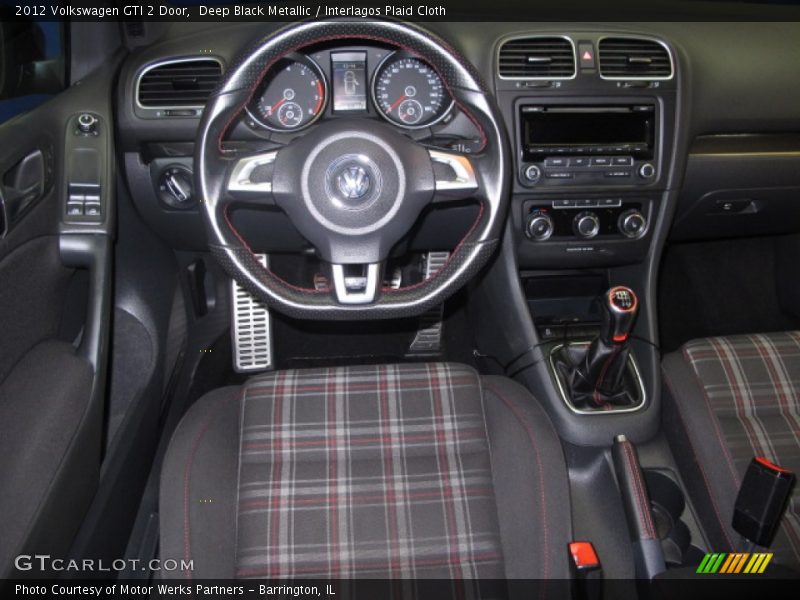 Deep Black Metallic / Interlagos Plaid Cloth 2012 Volkswagen GTI 2 Door