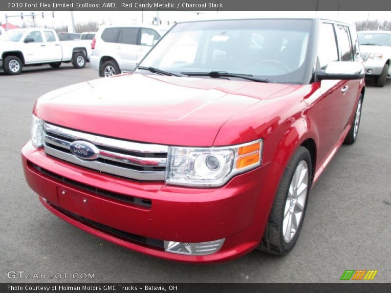 Red Candy Metallic / Charcoal Black 2010 Ford Flex Limited EcoBoost AWD