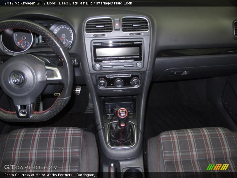 Deep Black Metallic / Interlagos Plaid Cloth 2012 Volkswagen GTI 2 Door