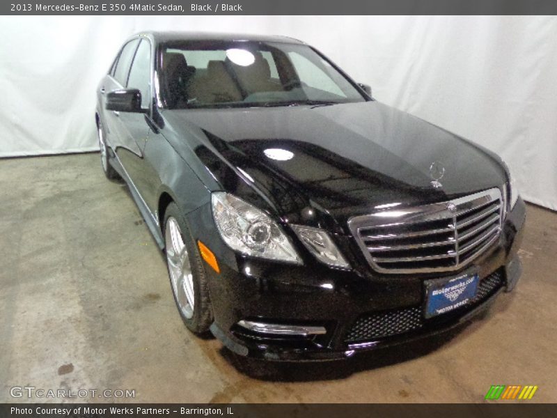 Black / Black 2013 Mercedes-Benz E 350 4Matic Sedan