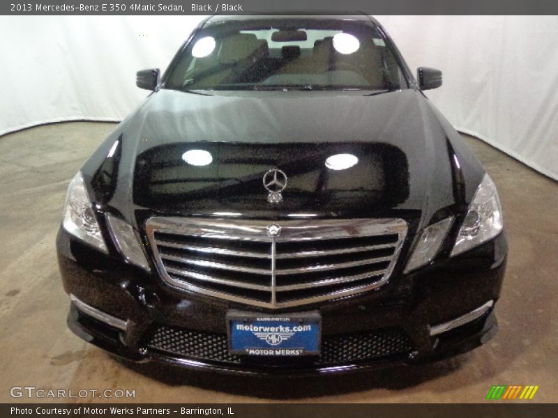 Black / Black 2013 Mercedes-Benz E 350 4Matic Sedan