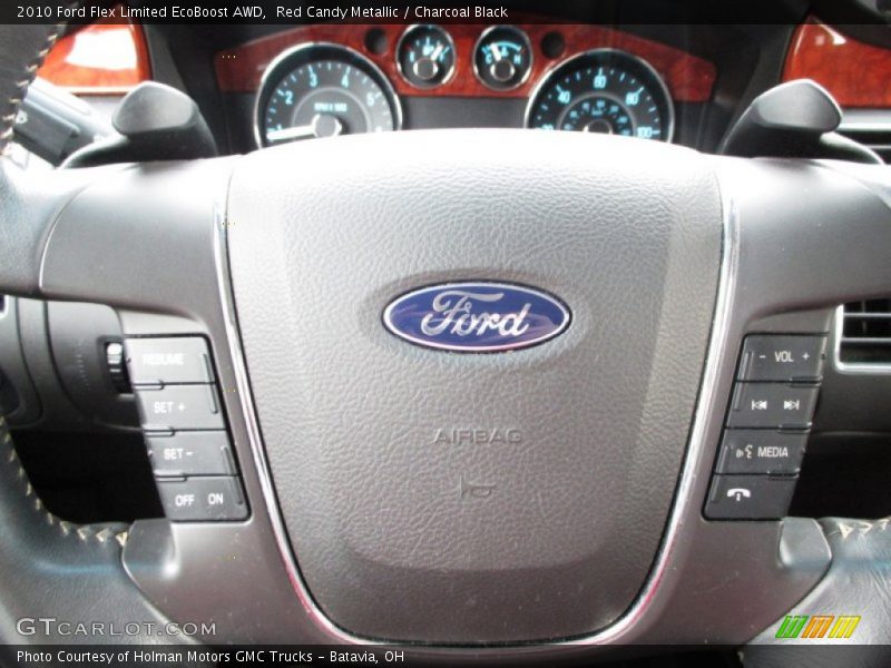 Red Candy Metallic / Charcoal Black 2010 Ford Flex Limited EcoBoost AWD