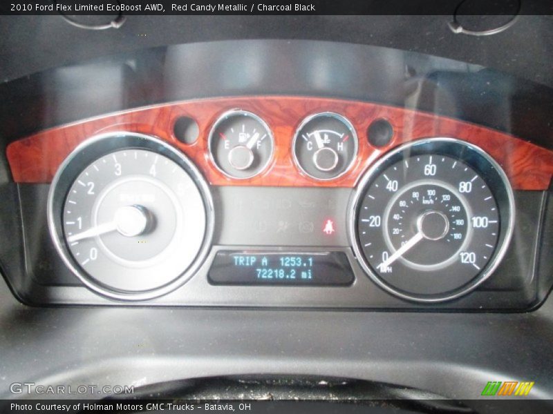 Red Candy Metallic / Charcoal Black 2010 Ford Flex Limited EcoBoost AWD