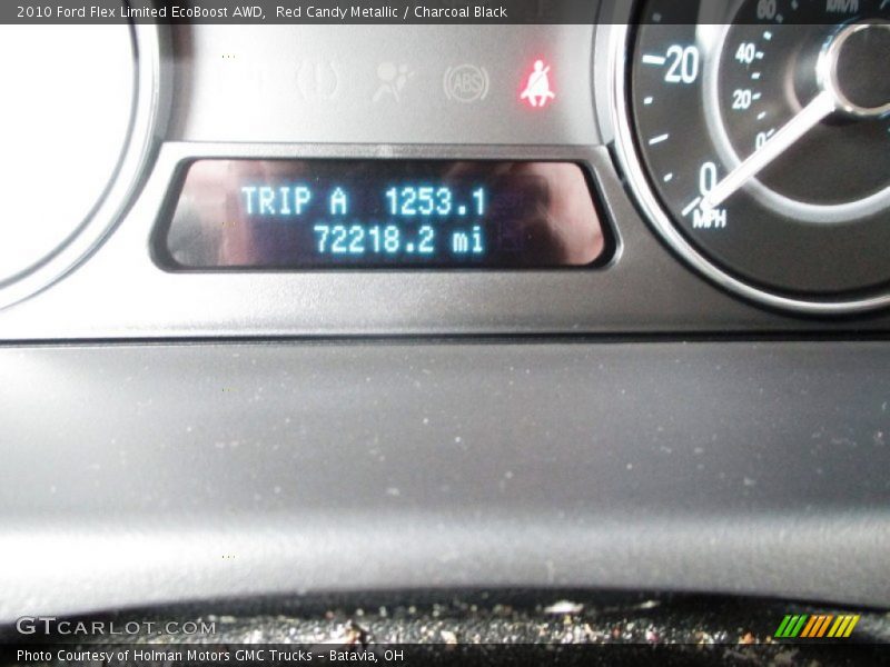 Red Candy Metallic / Charcoal Black 2010 Ford Flex Limited EcoBoost AWD