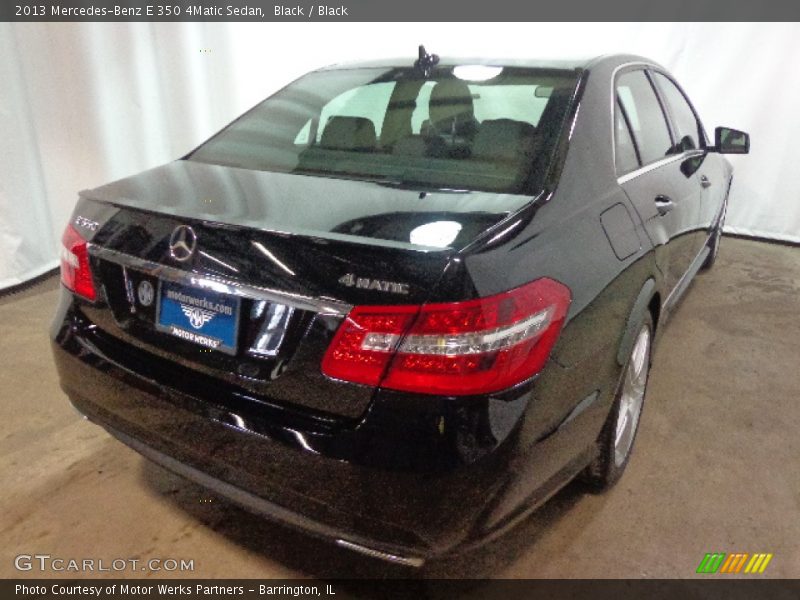 Black / Black 2013 Mercedes-Benz E 350 4Matic Sedan