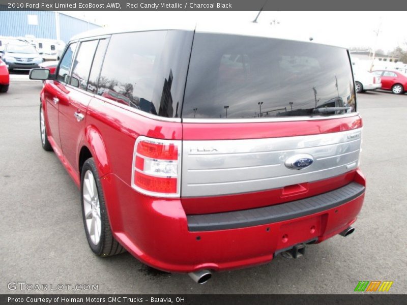 Red Candy Metallic / Charcoal Black 2010 Ford Flex Limited EcoBoost AWD