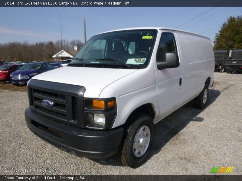 Oxford White / Medium Flint 2014 Ford E-Series Van E250 Cargo Van