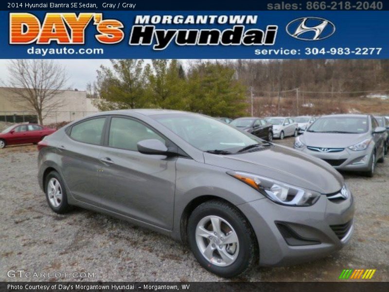 Gray / Gray 2014 Hyundai Elantra SE Sedan
