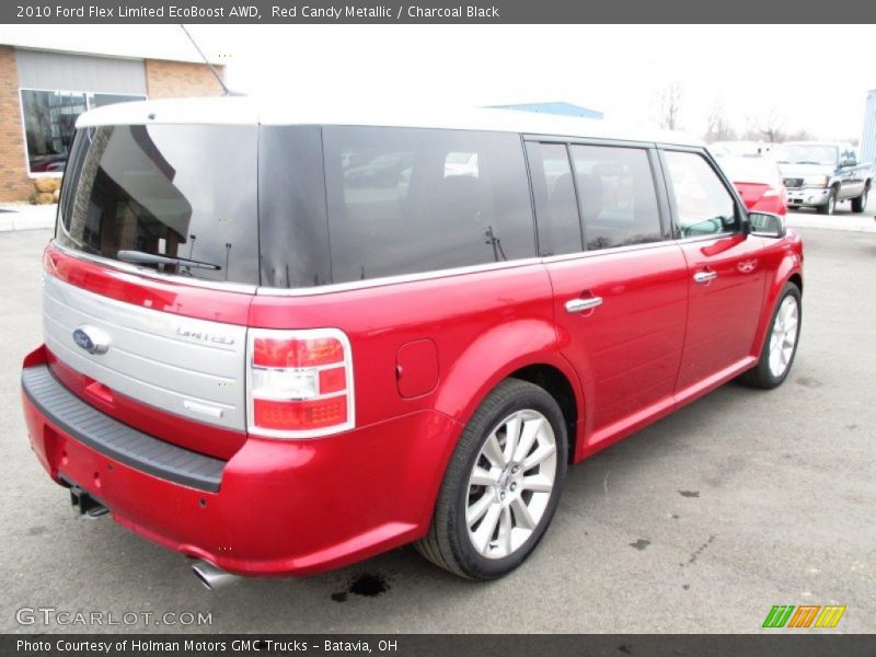 Red Candy Metallic / Charcoal Black 2010 Ford Flex Limited EcoBoost AWD