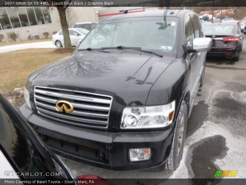 Liquid Onyx Black / Graphite Black 2007 Infiniti QX 56 4WD