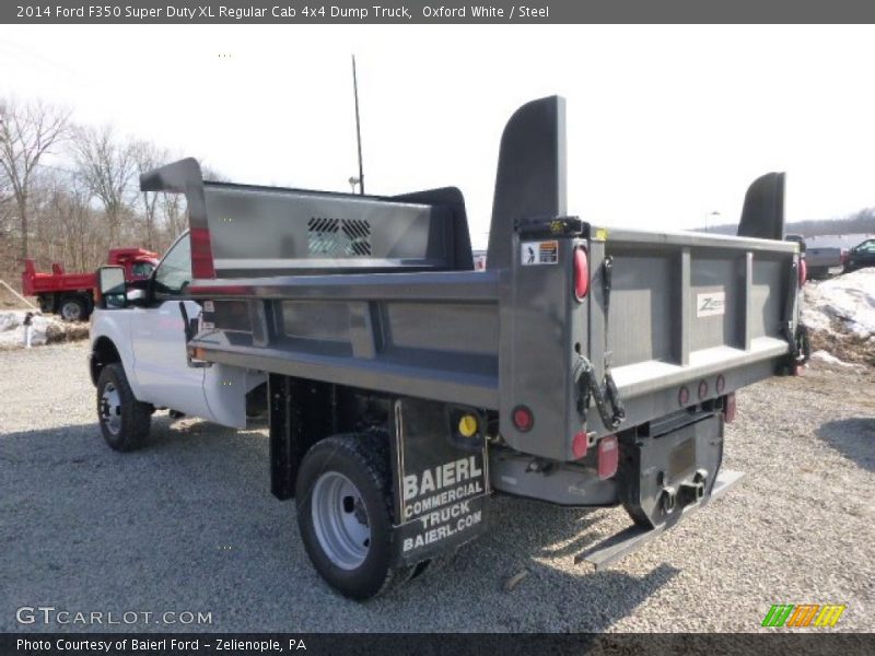 Oxford White / Steel 2014 Ford F350 Super Duty XL Regular Cab 4x4 Dump Truck