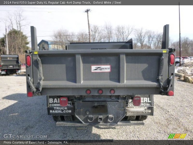 Oxford White / Steel 2014 Ford F350 Super Duty XL Regular Cab 4x4 Dump Truck