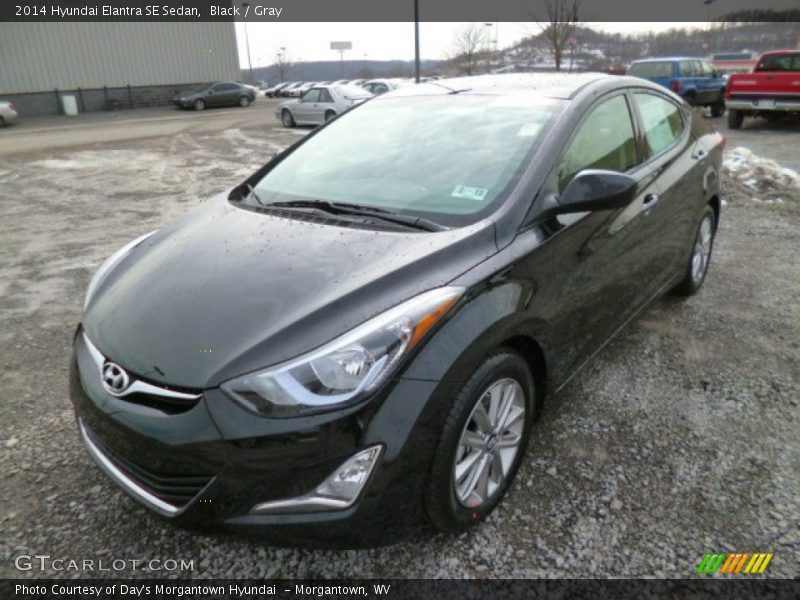 Black / Gray 2014 Hyundai Elantra SE Sedan