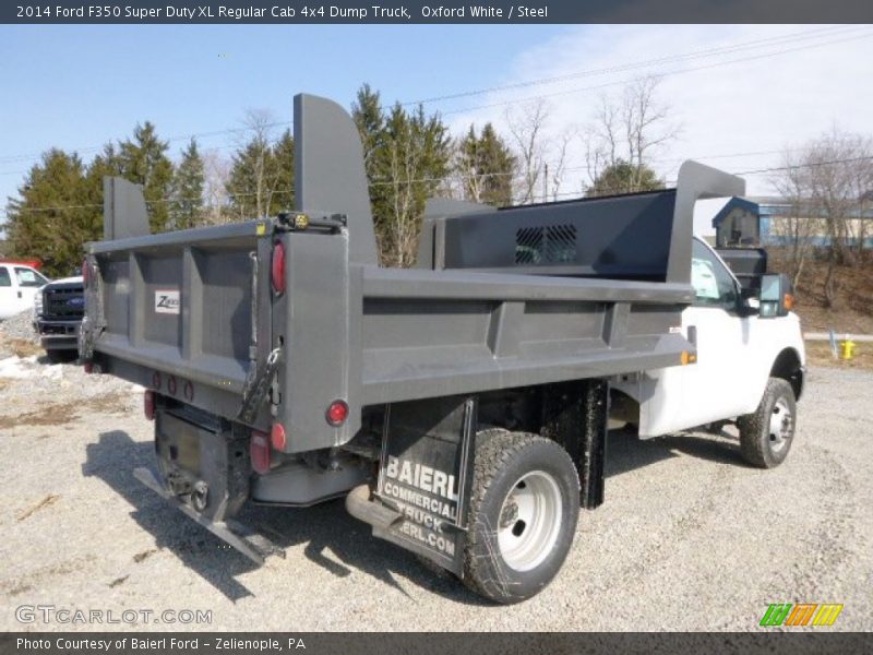 Oxford White / Steel 2014 Ford F350 Super Duty XL Regular Cab 4x4 Dump Truck