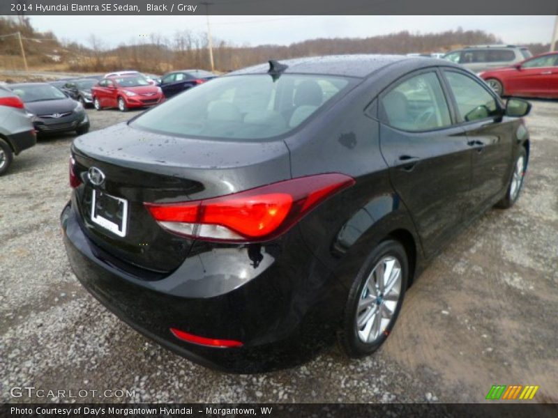 Black / Gray 2014 Hyundai Elantra SE Sedan