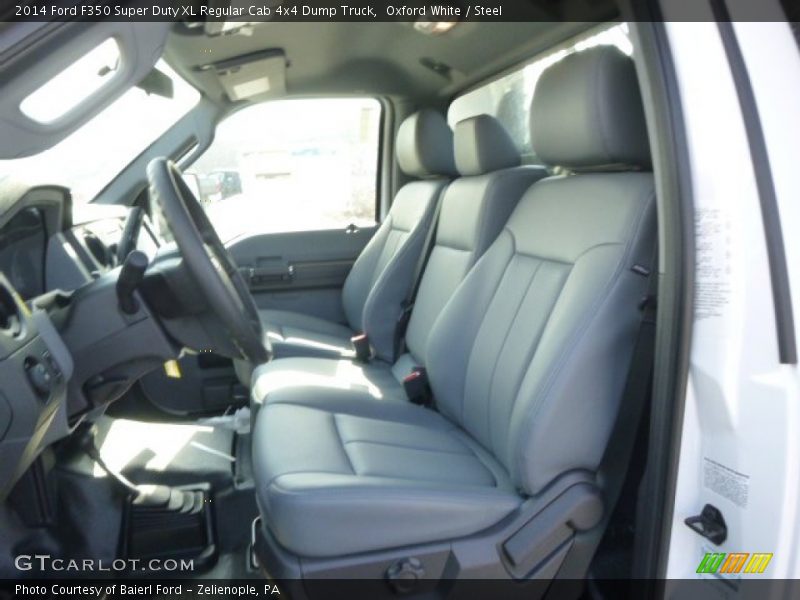 Oxford White / Steel 2014 Ford F350 Super Duty XL Regular Cab 4x4 Dump Truck
