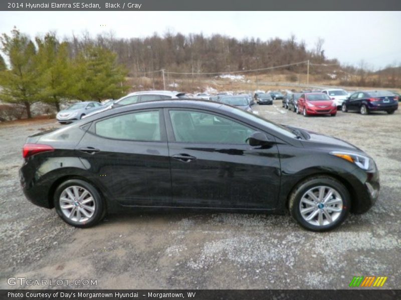 Black / Gray 2014 Hyundai Elantra SE Sedan