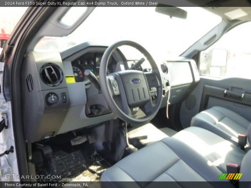 Oxford White / Steel 2014 Ford F350 Super Duty XL Regular Cab 4x4 Dump Truck