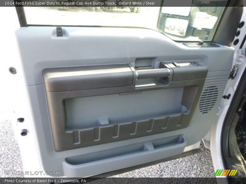 Oxford White / Steel 2014 Ford F350 Super Duty XL Regular Cab 4x4 Dump Truck