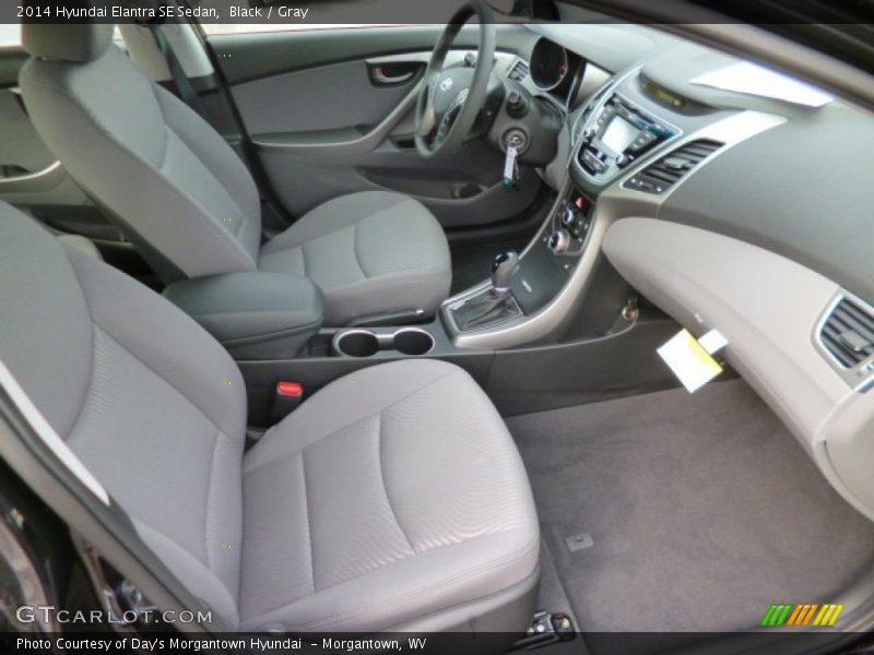 Black / Gray 2014 Hyundai Elantra SE Sedan