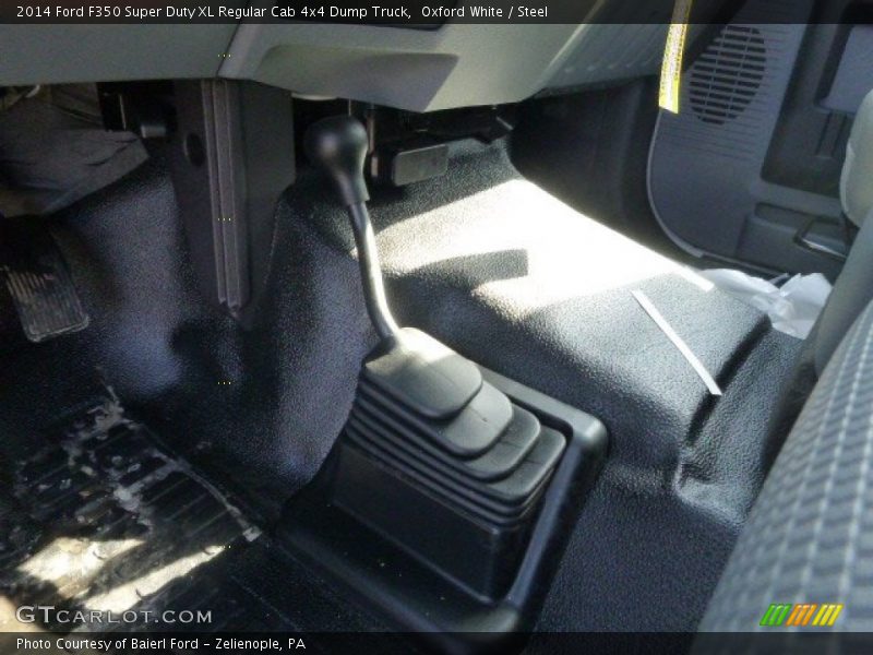 Oxford White / Steel 2014 Ford F350 Super Duty XL Regular Cab 4x4 Dump Truck